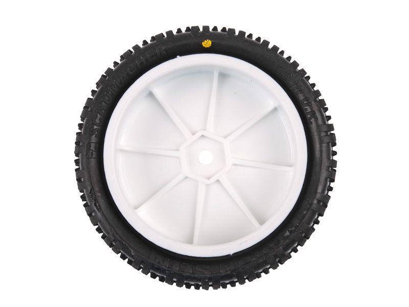 Schumacher 1:10 Komplettrad Fusion Slim (2) gelb 2WD Frontreifen