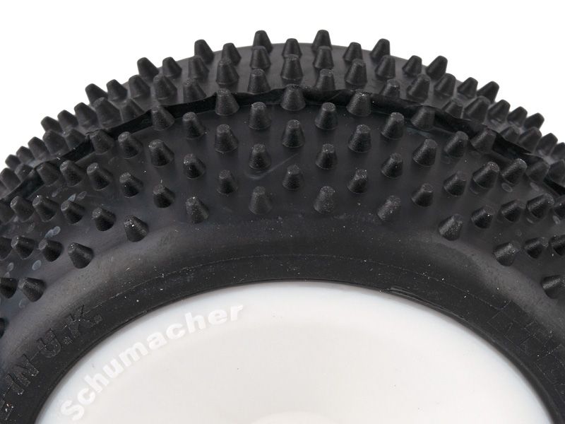 Schumacher 1:10 Komplettrad Mezzo gelb Offroad (2) EOS 2WD + 4WD Heckreifen