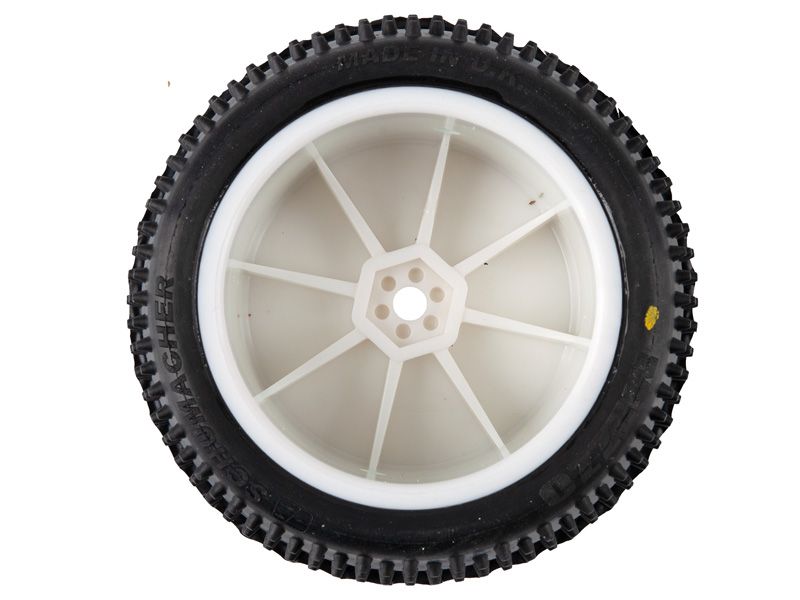 Schumacher 1:10 Komplettrad Mezzo gelb Offroad (2) EOS 2WD + 4WD Heckreifen