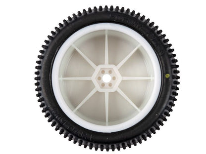 Schumacher 1:10 Komplettrad Mini Dart gelb Offroad (2) 2WD + 4WD Heckreifen