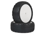 Schumacher 1:10 Komplettrad Shard (2) gelb 4WD Frontreifen