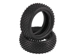 Schumacher 1:10 Mezzo yellow off-road tires (2) 4WD front tires