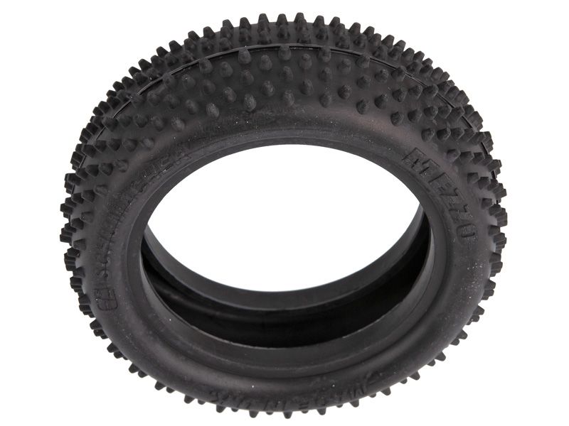 Schumacher 1:10 Mezzo gelb Offroad Reifen (2) 4WD Frontreifen