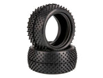 Schumacher 1:10 Mezzo silver off-road tires (2) 2WD + 4WD rear tires