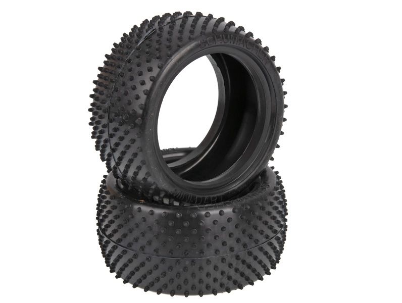 Schumacher 1:10 Mini Dart gelb Offroad Reifen (2) 2WD + 4WD Heckreifen