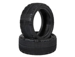 Schumacher 1:10 Shard yellow off-road tires (2) 4WD front tires