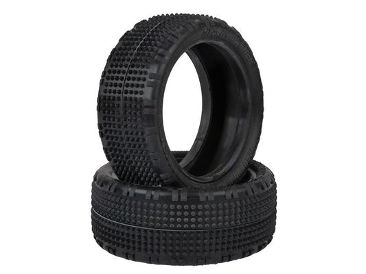 Schumacher 1:10 Shard gelb Offroad Reifen (2) 4WD Frontreifen