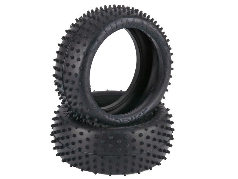 Schumacher 1:8 Mini Spike - Yellow Off-Road Tyres (2)