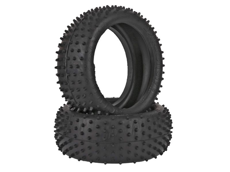 Schumacher 1:8 Mini Spike - Silver Off-Road Tyres (2)