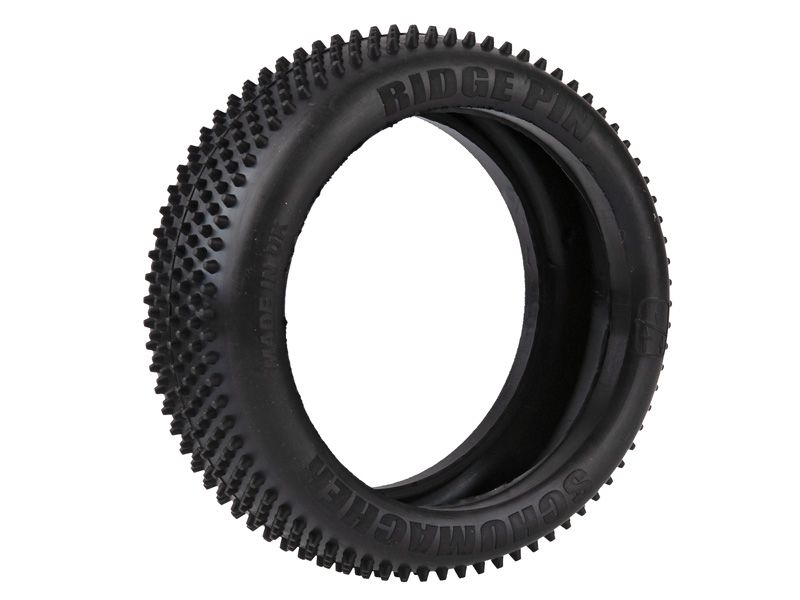 Schumacher 1:8 Ridge Pin - 7 Reihen gelb Offroad Reifen (2)