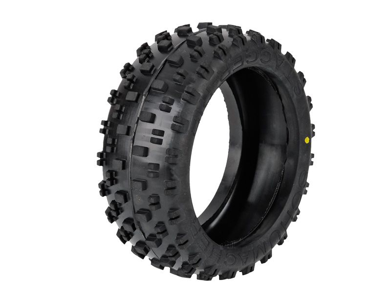 Schumacher 1:8 Stagger Rib - gelb Offroad Reifen (2)