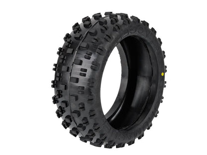 Schumacher 1:8 Stagger Rib - gelb Offroad Reifen (2)