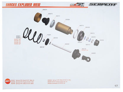 Serpent Cobra SRX8 GTE Elektro 1:8 4WD RTR Version Artexio