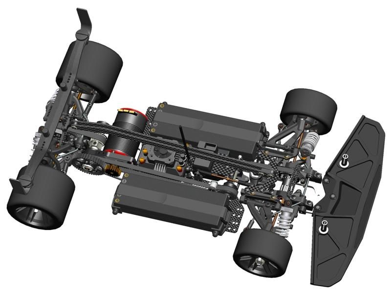 Serpent Viper 990E Evo 1:8 Elektro Glattbahn Chassis 4WD Kit Spec