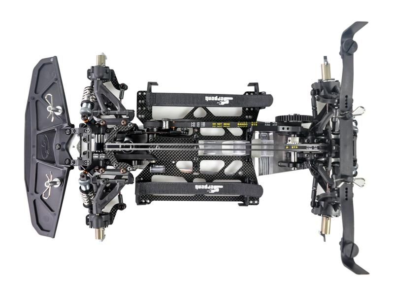 Serpent Viper 990E Evo 1:8 Elektro Glattbahn Chassis 4WD Kit Spec
