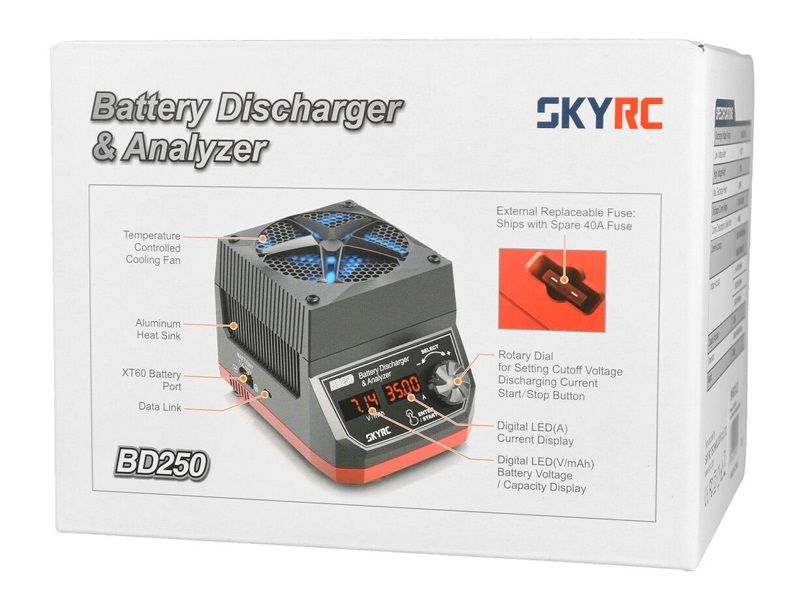 SkyRC BD250 Entladegerät und Akkutester bis zu 35A, 250W
