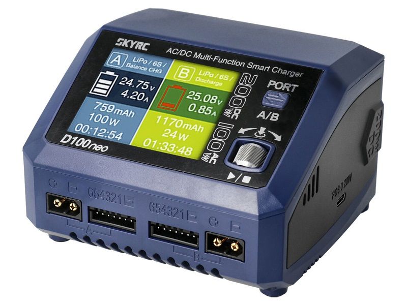 SkyRC D100 Neo Ladegerät LiPo 1-6s 10A 100W
