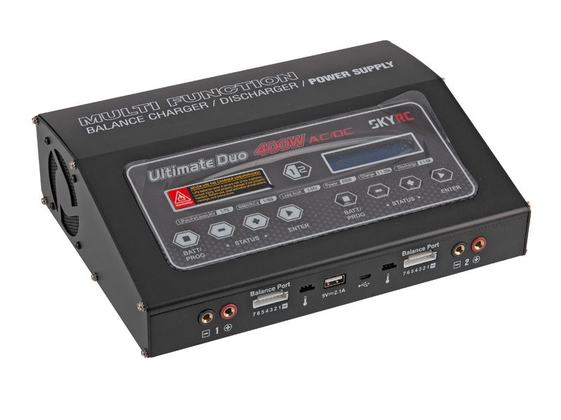 SkyRC D400 AC/DC Ladegerät LiPo 1-7S 20A 2x200W