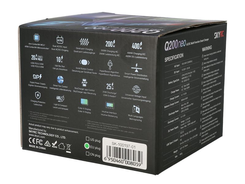 SkyRC Q200 Neo Ladegerät LiPo 1-6s 10A 200W