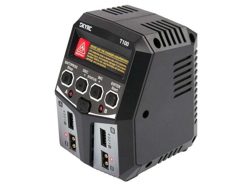 SkyRC T100 AC Ladegerät LiPo 2-4s 5A 2x50W