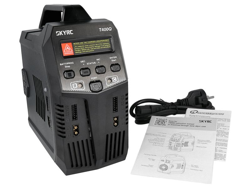 SkyRC T400Q AC/DC Quad Ladegerät LiPo 1-6s 12A 4x100W