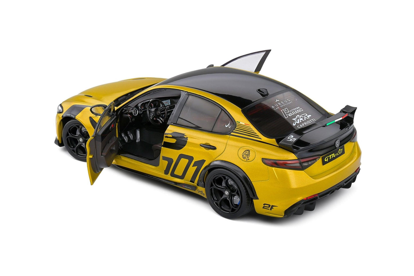 Solido Alfa Romeo Giulia GTA Nagemaakt 2022 - Yellow 1:18 Modell - Artexio