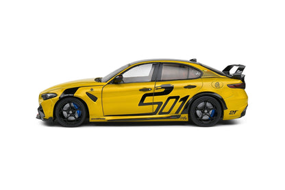 Solido Alfa Romeo Giulia GTA Nagemaakt 2022 - Yellow 1:18 Modell - Artexio