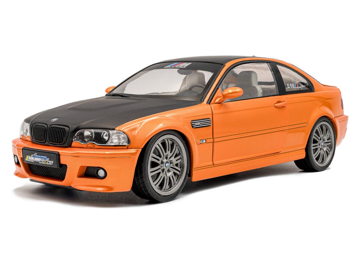 Solido BMW M3 (E46) Coupe 2000 orange/black 1:18 Modell