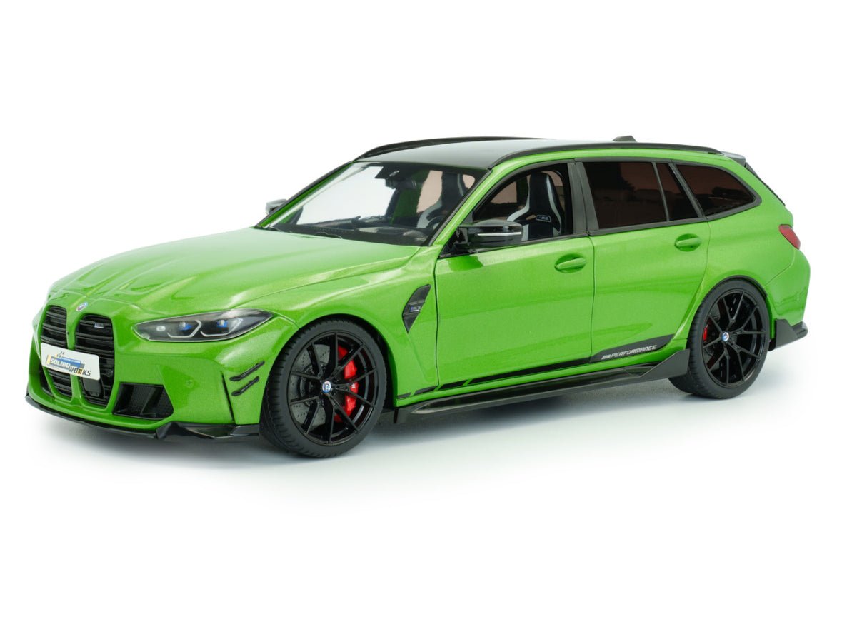 Solido BMW M3 (G81) Competition M XDrive Touring 2024 green metallic 1:18 model