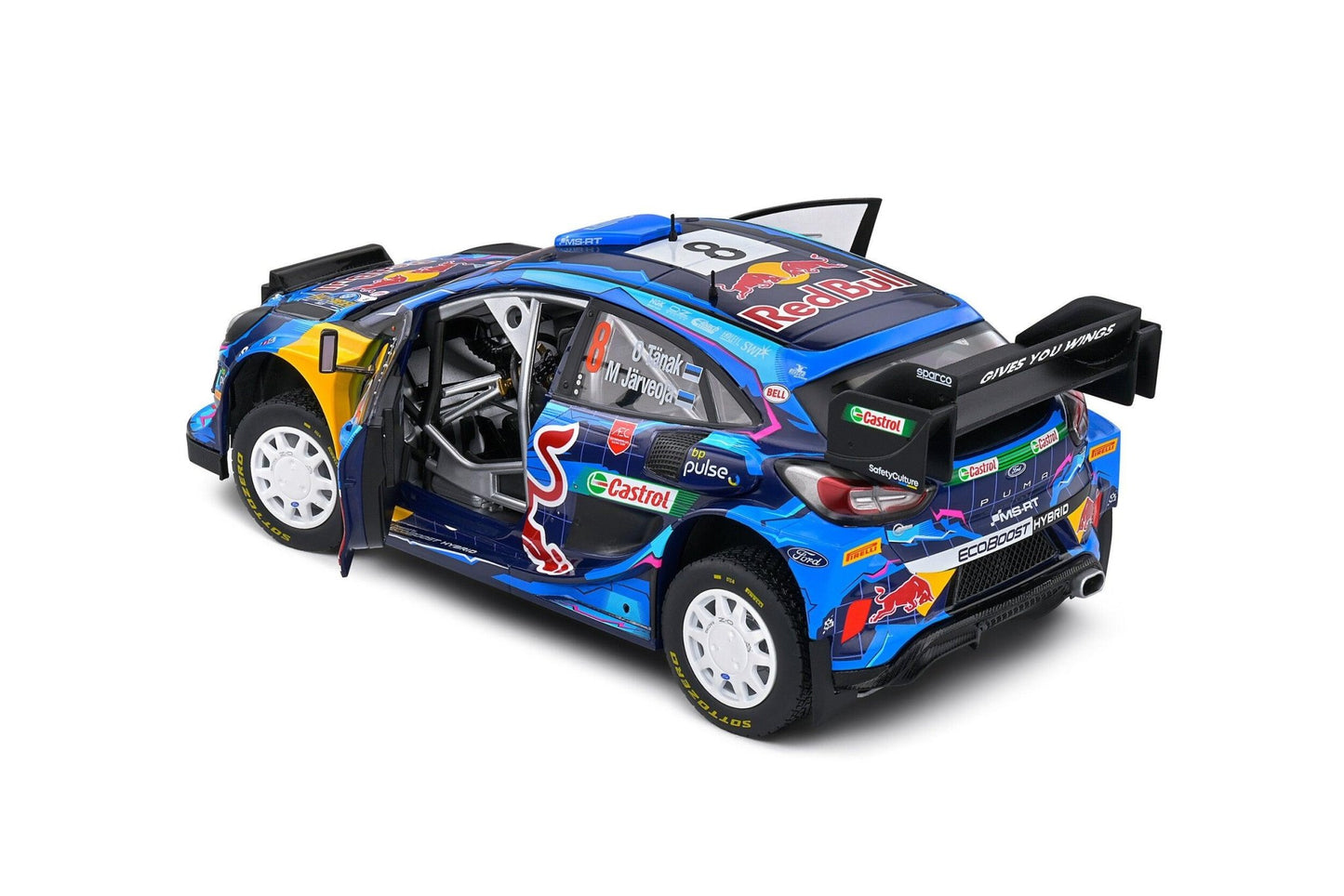 Solido Ford Puma Rally1 Hybrid #8 Winner Rallye Schweden 2023 1:18 Modell - Artexio