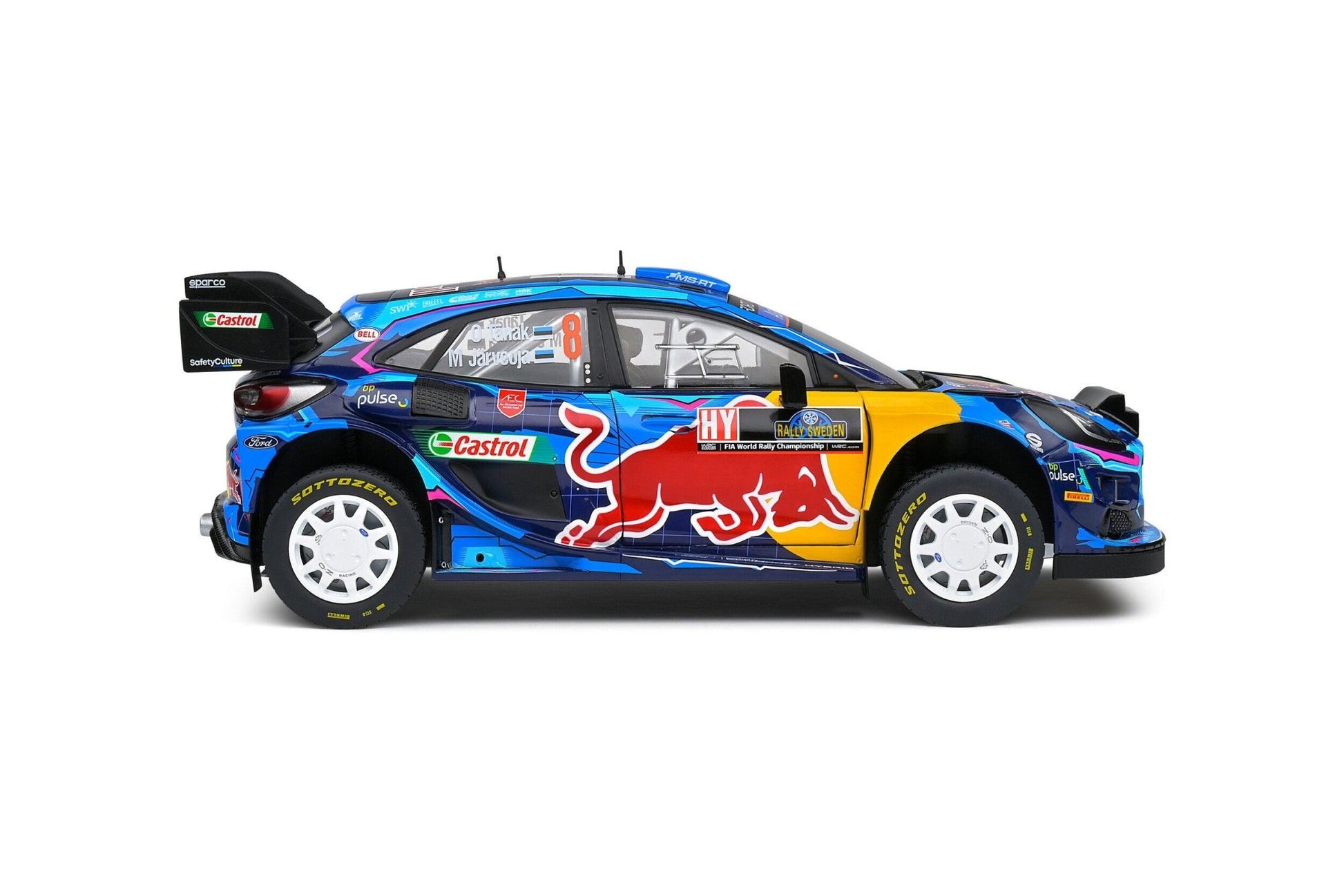 Solido Ford Puma Rally1 Hybrid #8 Winner Rallye Schweden 2023 1:18 Modell - Artexio