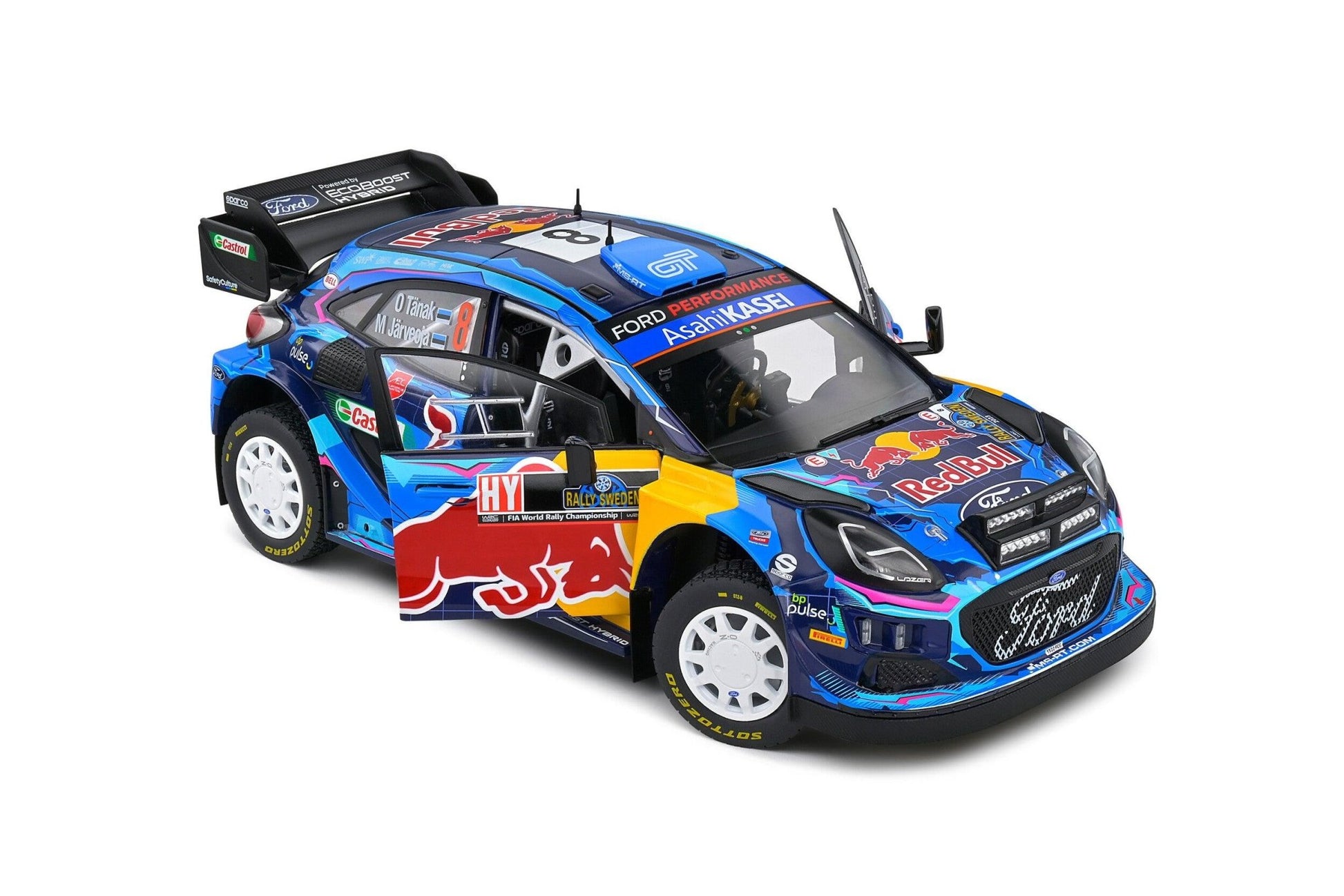 Solido Ford Puma Rally1 Hybrid #8 Winner Rallye Schweden 2023 1:18 Modell - Artexio