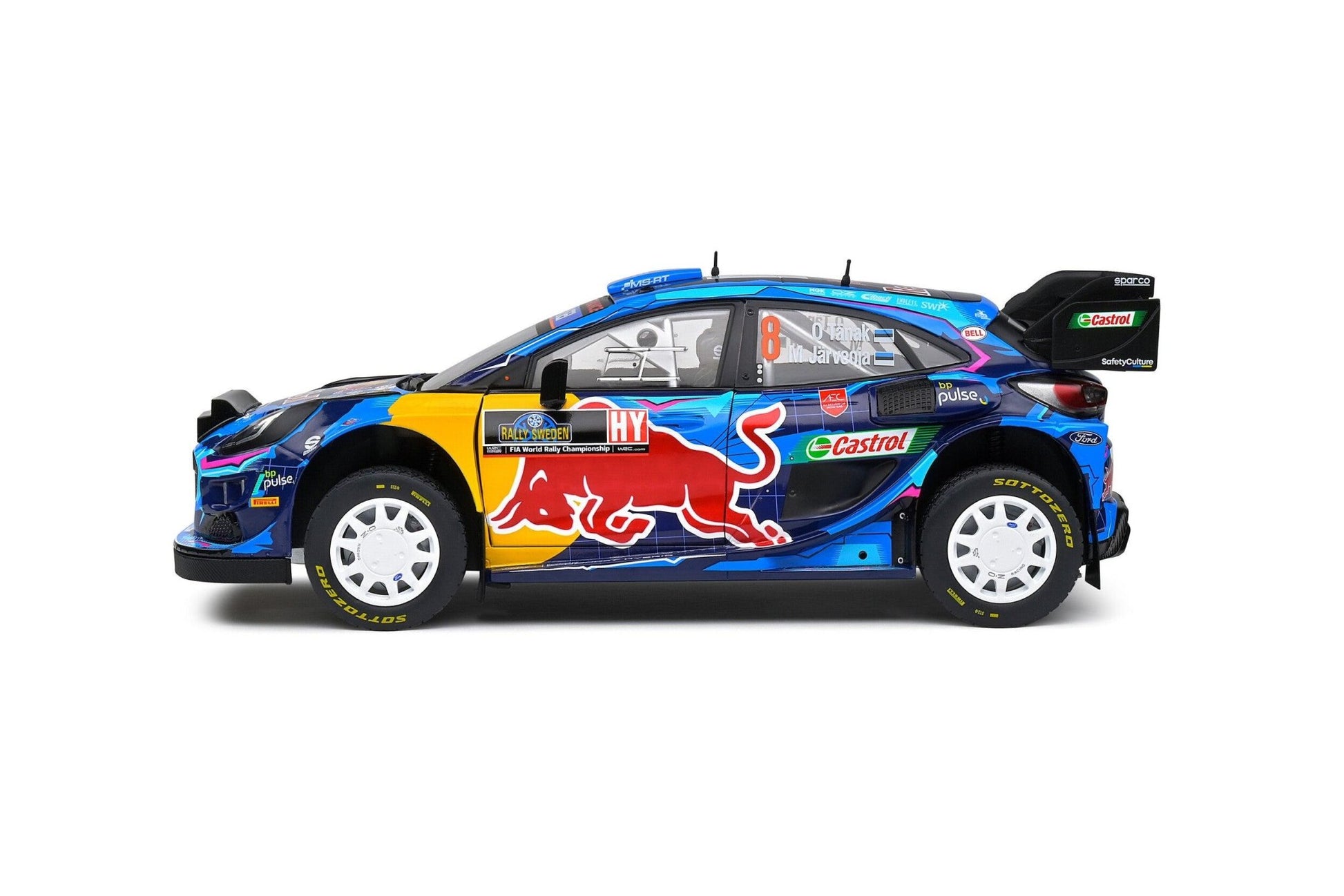 Solido Ford Puma Rally1 Hybrid #8 Winner Rallye Schweden 2023 1:18 Modell - Artexio