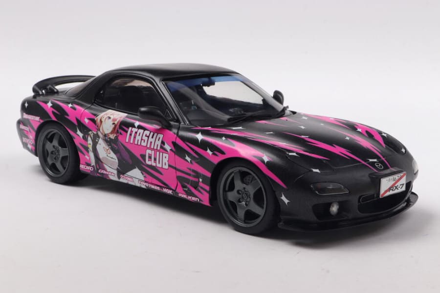 Solido Mazda RX7 (FD3) RS Works Itasha Club 1994 pink/black 1:18 Modell
