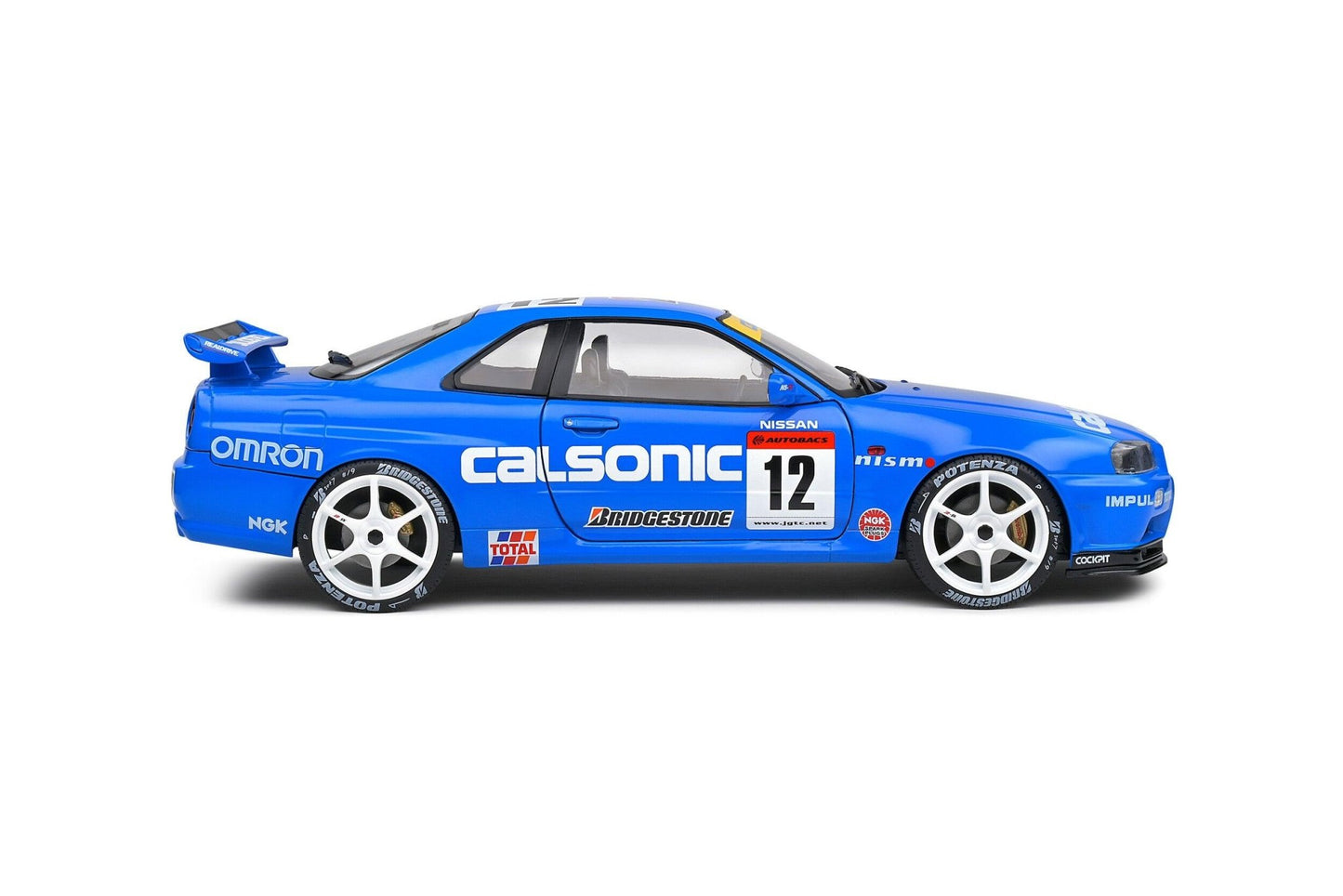 Solido Nissan GT - R (R34) Streetfighter Calsonic Tribute #12 - Blue 1:18 Modell - Artexio