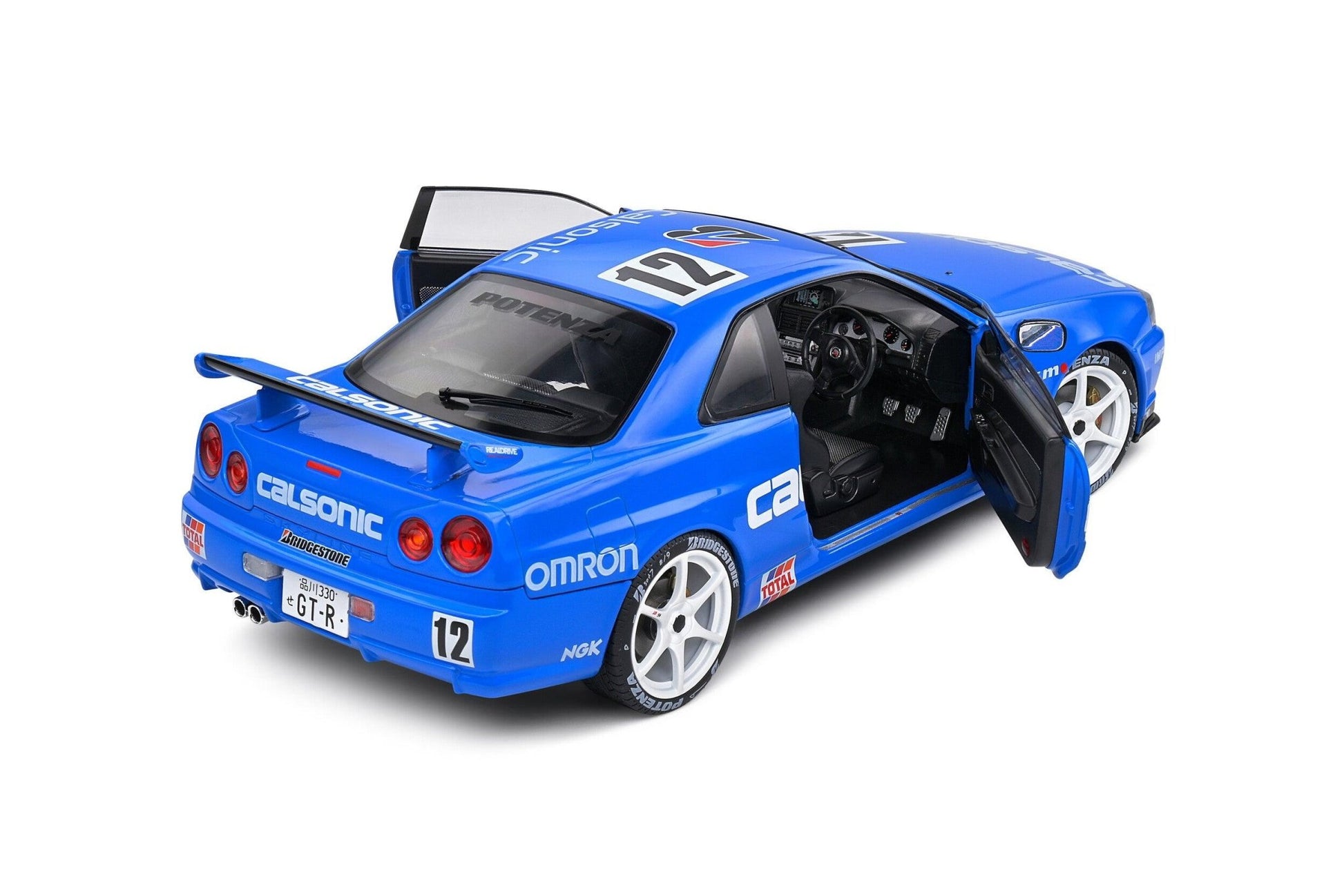 Solido Nissan GT - R (R34) Streetfighter Calsonic Tribute #12 - Blue 1:18 Modell - Artexio