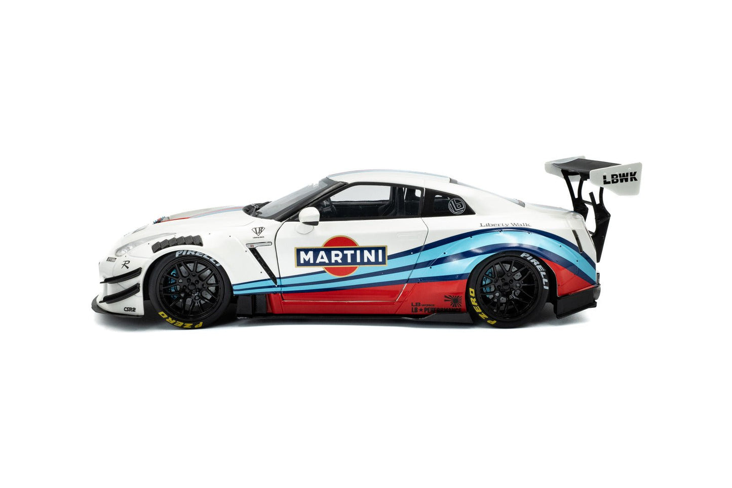 Solido Nissan GT - R (R35) LBWK Bodykit Type 2.0 2024 Martini 1:18 Modell