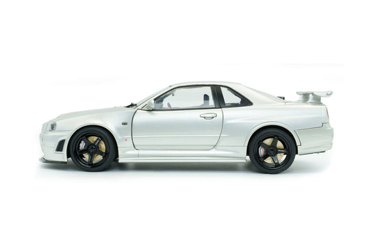 Solido Nissan Skyline GT - R R34 Z - Tune 1999 Silver 1:18 Modell