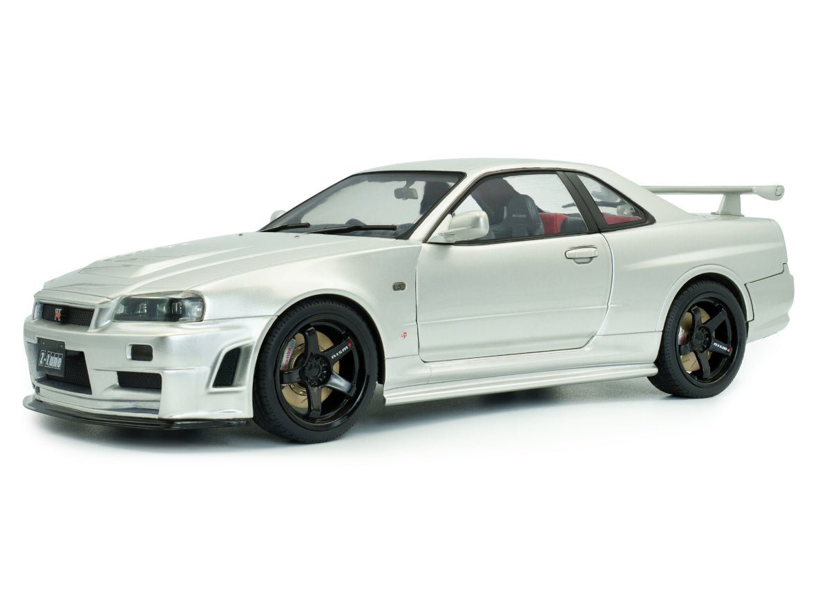 Solido Nissan Skyline GT-R R34 Z-Tune 1999 Silver 1:18 model