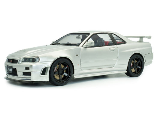 Solido Nissan Skyline GT - R R34 Z - Tune 1999 Silver 1:18 Modell