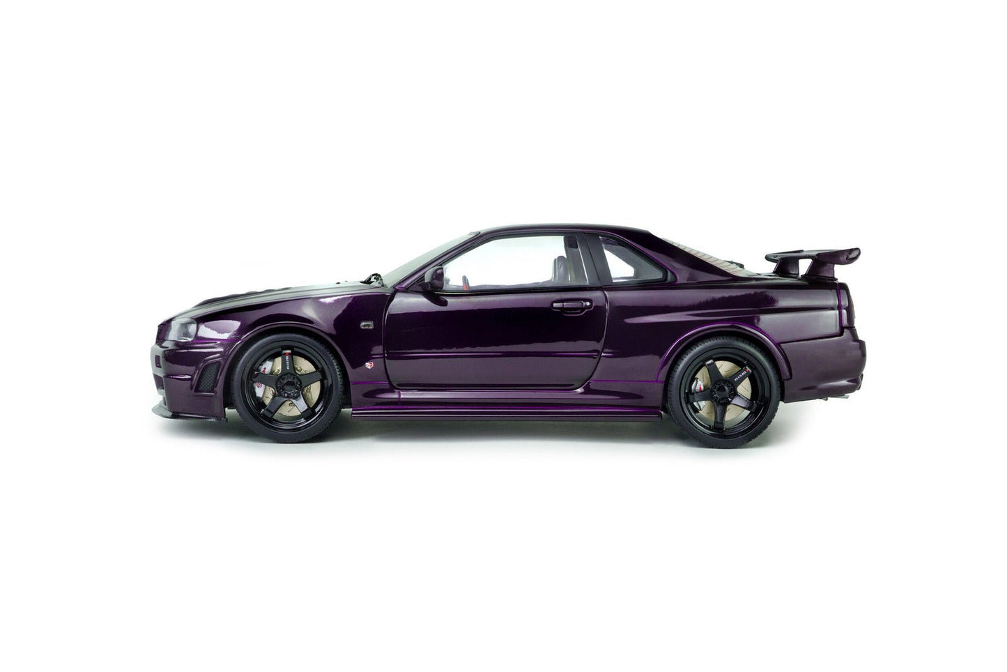 Solido Nissan Skyline R34 GT - R Z Tune 1999 Purple 1:18 Modell