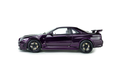 Solido Nissan Skyline R34 GT - R Z Tune 1999 Purple 1:18 Modell