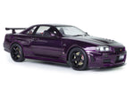 Solido Nissan Skyline R34 GT - R Z Tune 1999 Purple 1:18 Modell