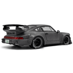 Solido Porsche 911 (964) RWB Bodykit 2024 nardo gray with figure 1:18 model