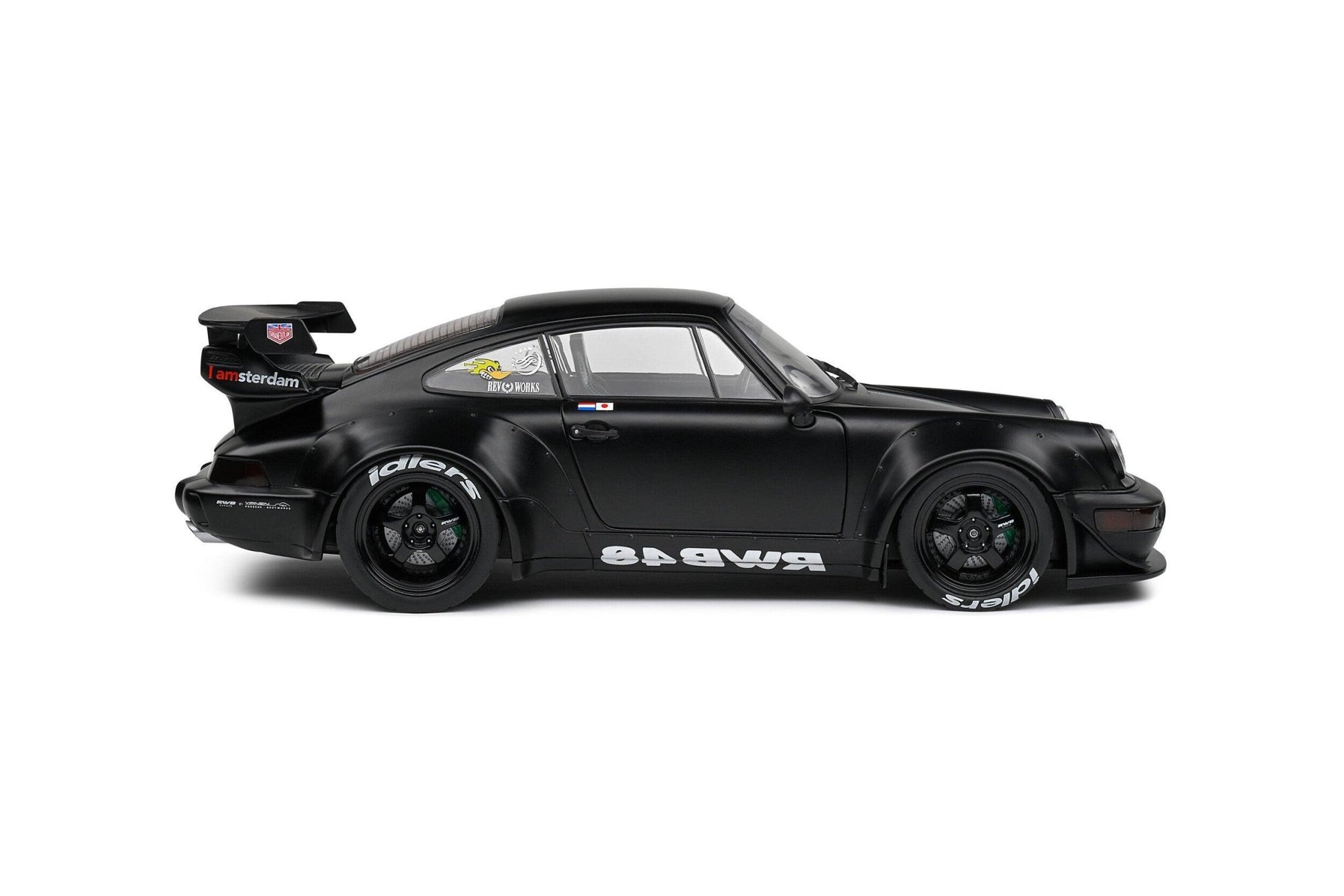 Solido Porsche 911 (964) RWB Bodykit Darth Vader 2016 - Matt Black 1:18 Modell - Artexio