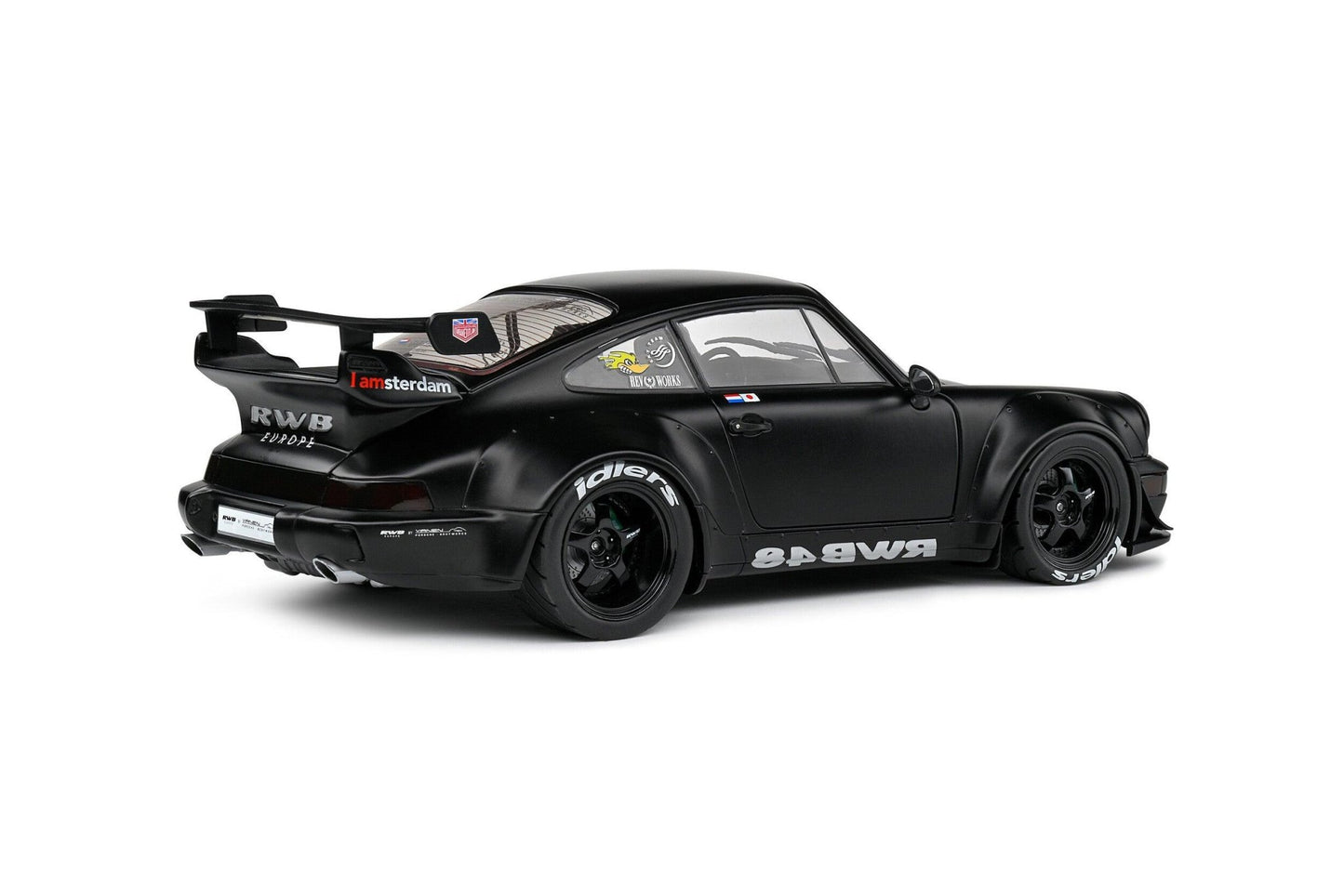 Solido Porsche 911 (964) RWB Bodykit Darth Vader 2016 - Matt Black 1:18 Modell - Artexio