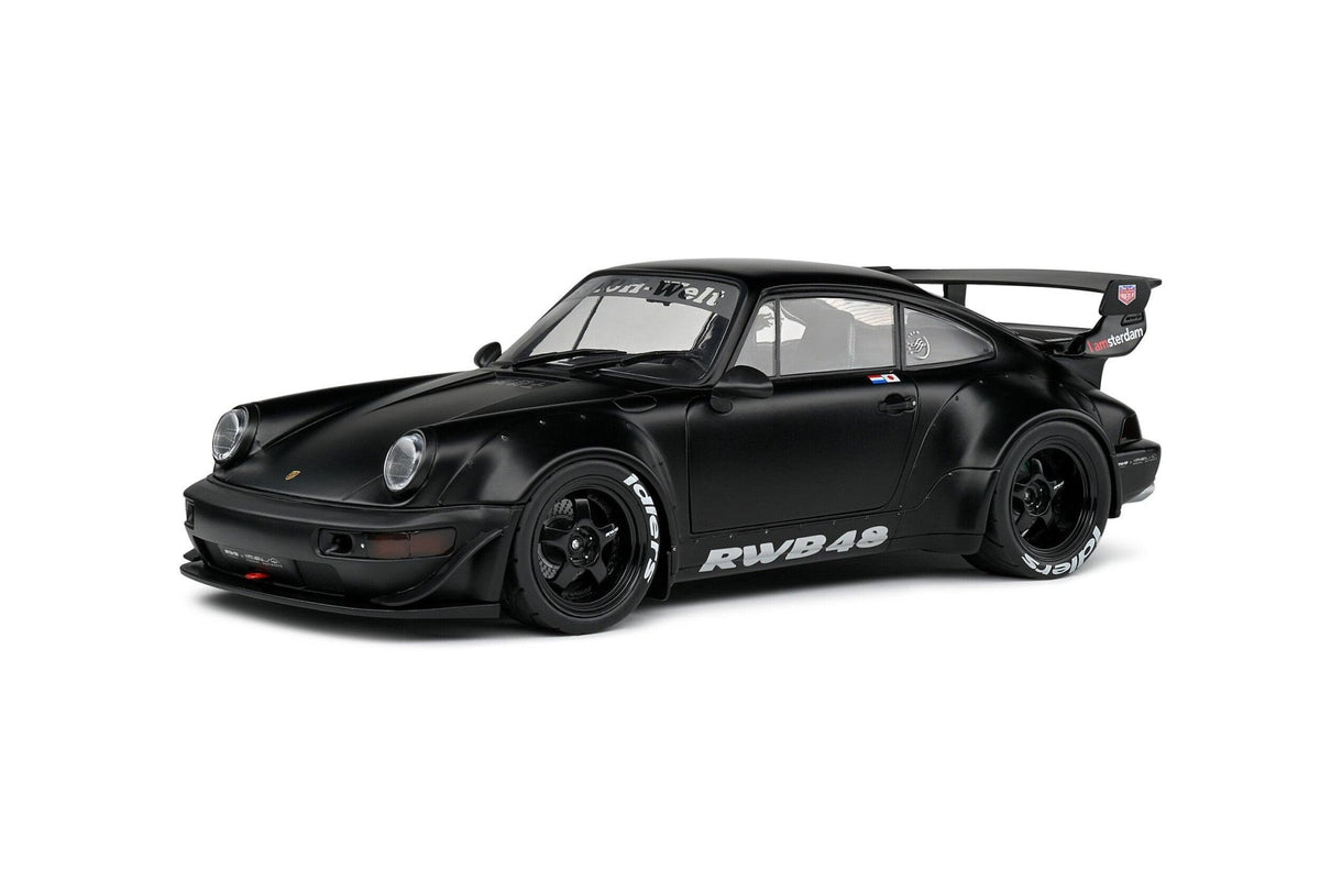 Solido Porsche 911 (964) RWB Bodykit Darth Vader 2016 - Matt Black 1:18 Modell