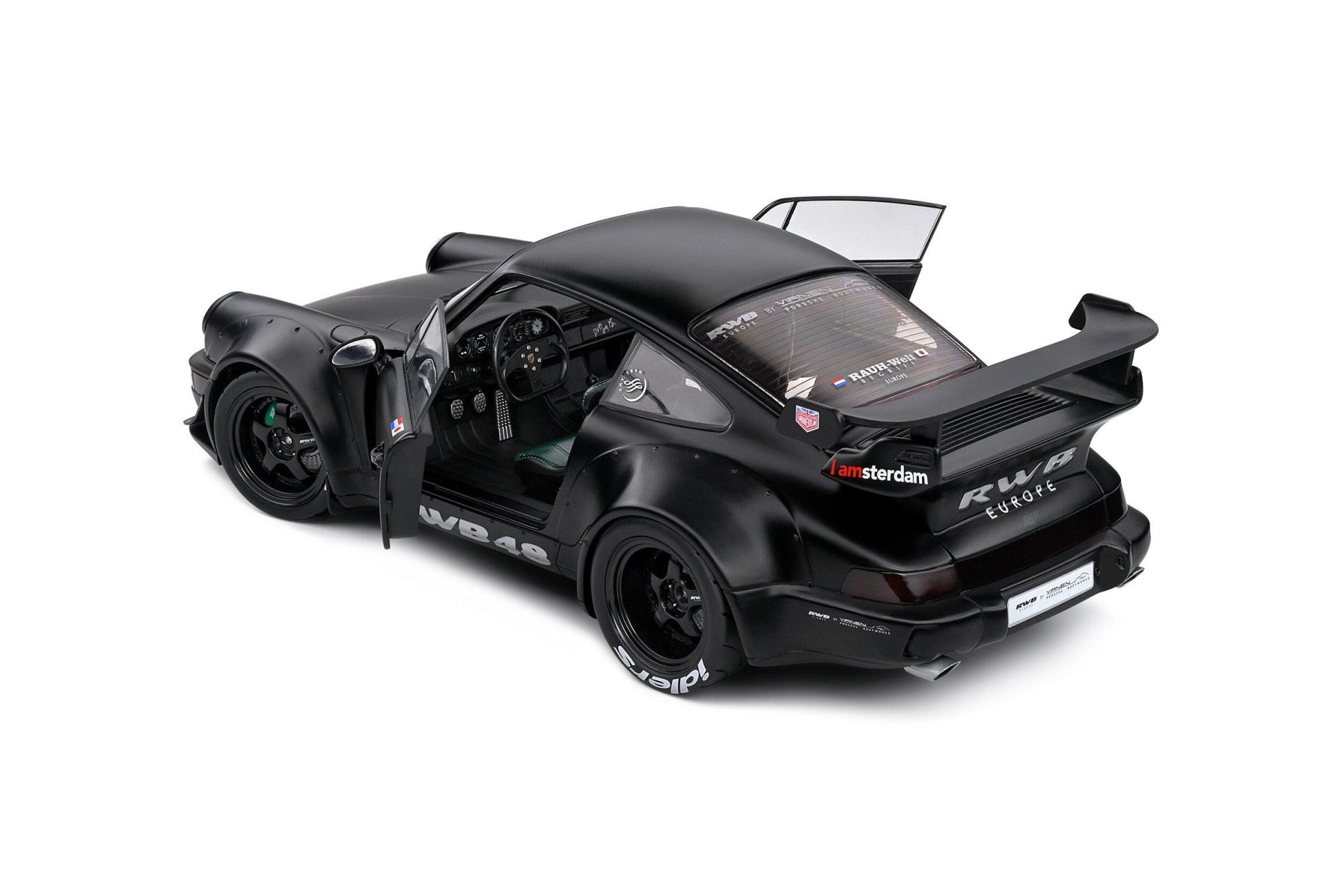 Solido Porsche 911 (964) RWB Bodykit Darth Vader 2016 - Matt Black 1:18 Modell - Artexio