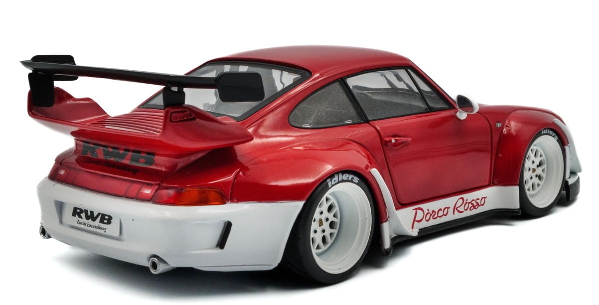 Solido Porsche 911 (993) RWB Body Kit Porco Rosso 2020 red 1:18 Modell