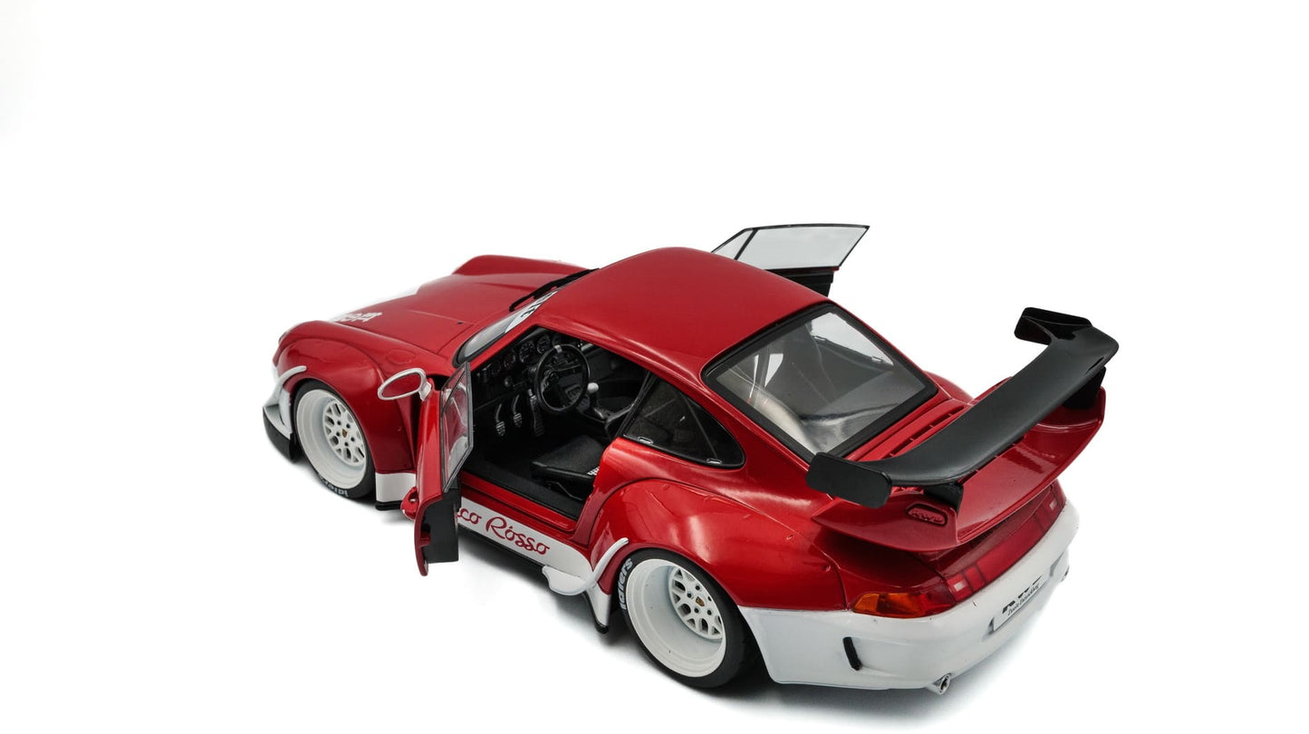 Solido Porsche 911 (993) RWB Body Kit Porco Rosso 2020 red 1:18 Modell